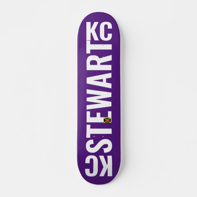 Skate KC STEWART Skateboard, Deck 7¾" (Frente)
