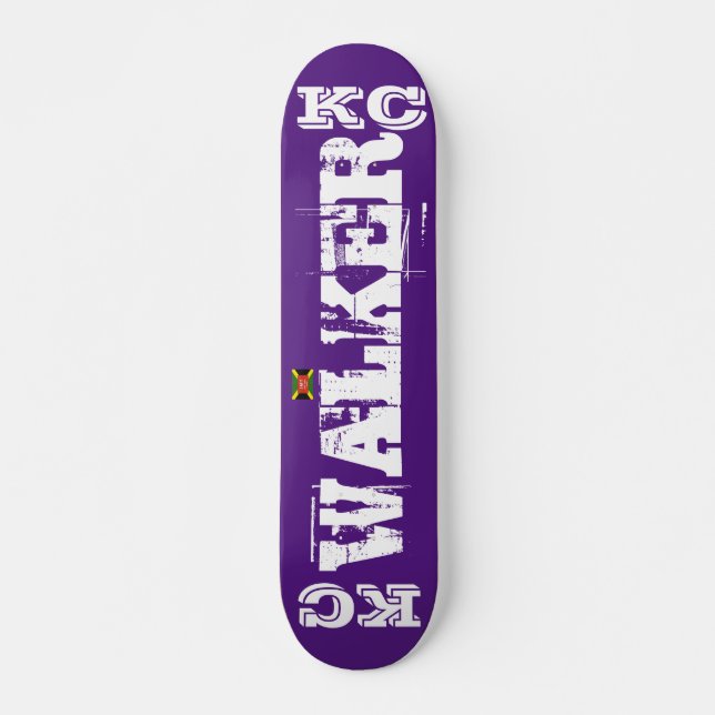 Skate KC WALKER Skateboard, deck de 7 ¾" (Frente)