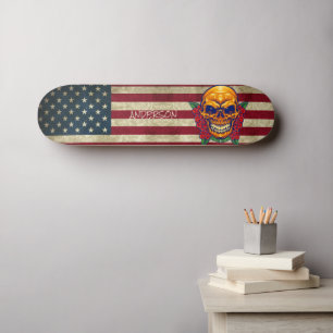 Skate Kids Ouro Skull