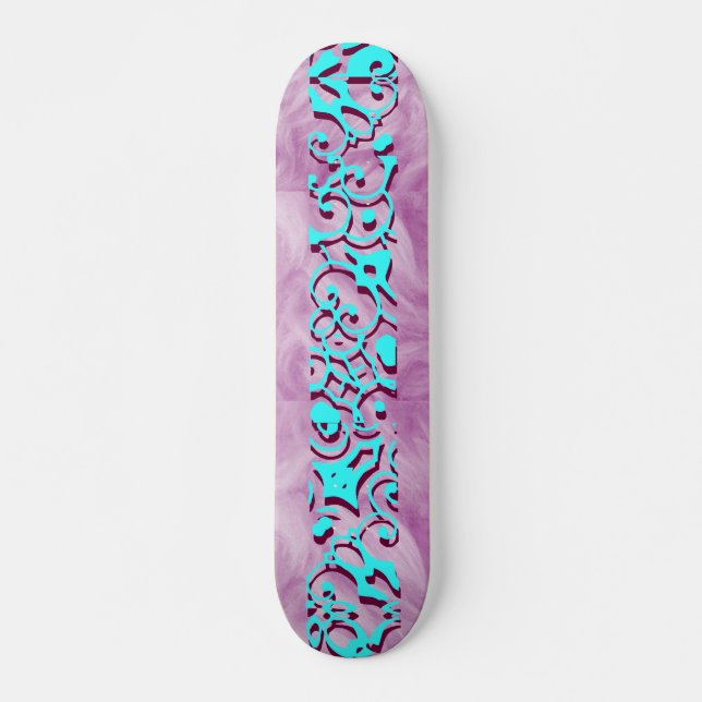 Skate Kimberly Purple Plume Wingnut Designer Name (Frente)