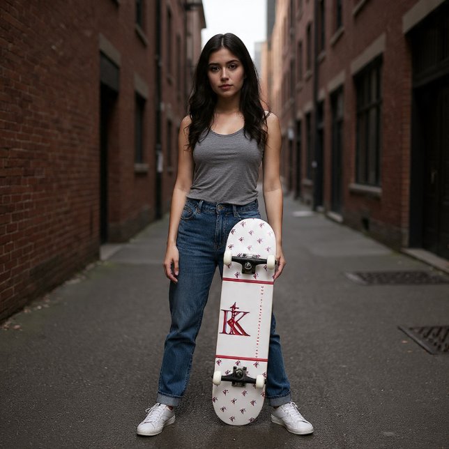 Skate Kinka T Kix (desenhado vermelho) (Criador carregado)