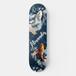 Skate Koifish e bolhas editam o nome