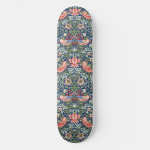 Skate Ladrão de Morango William Morris Azul Marinho Cora