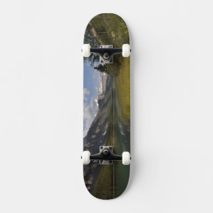 Skate Lago de aves aquáticas ao longo da Icefields parkw