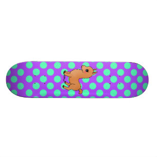 Skate Lama alaranjado bonito