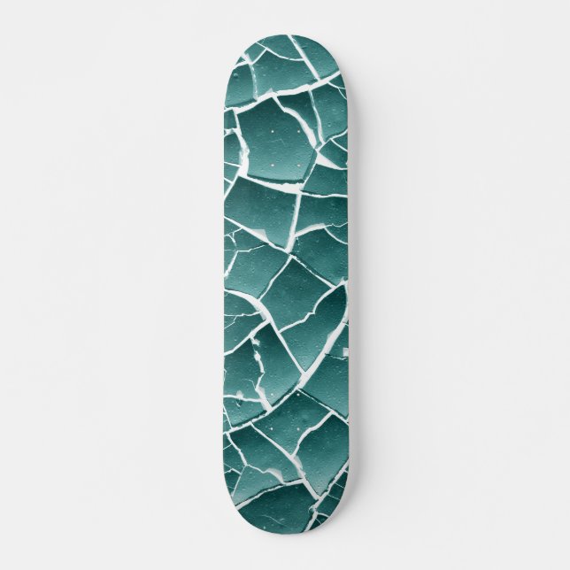 Skate Lama seca rachada - Verde lacrimejado  (Frente)