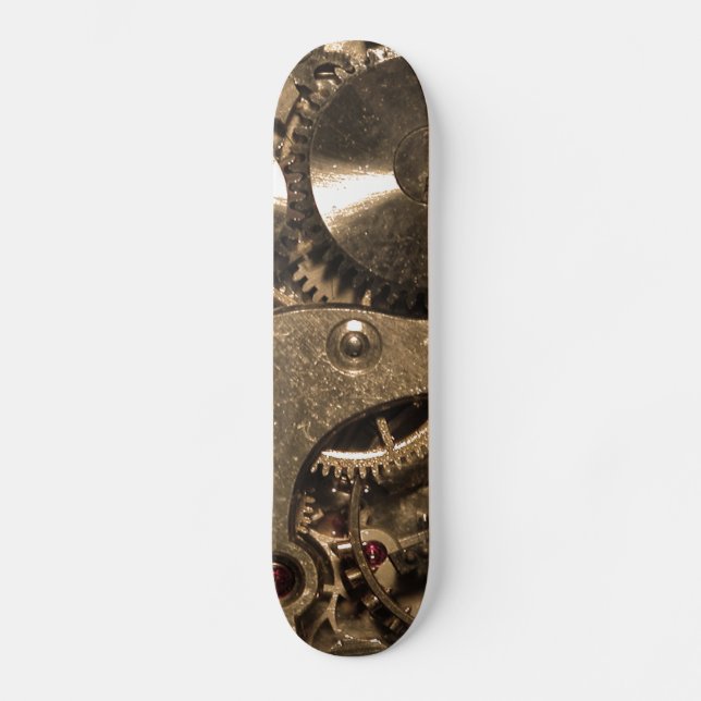 Skate Lâminas De Relógio De Metal Steampunk (Frente)
