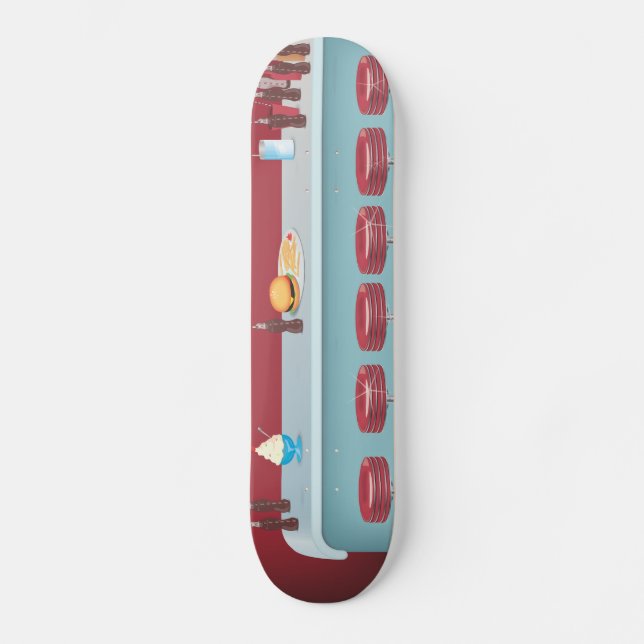 Skate Lanchonete Clássica Americana Vintage (Frente)