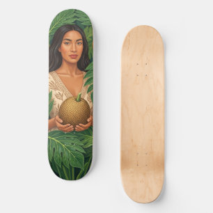 Skate Lani em impressão de tela de fruta-pão