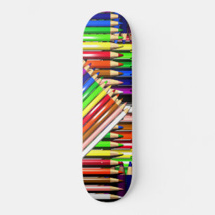 Skate lápis a cores