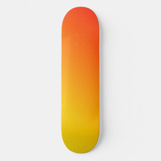 Skate Laranja Amarelo Estético (Frente)