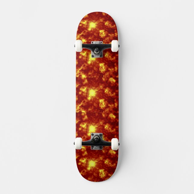 Skate Laranja e Amarelo (Frente)