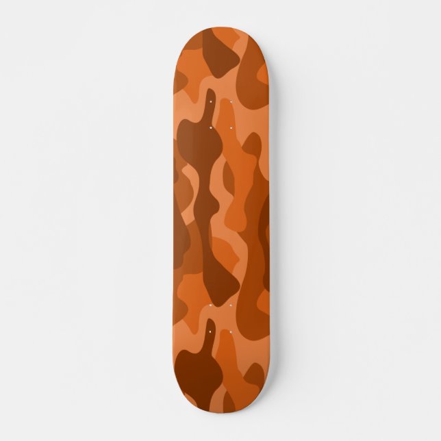 Skate Laranja Espanhol Camo Monocolor (Frente)