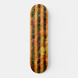 Skate Laranjas estranhas, quadrados arranhados em linhas