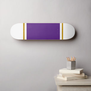 Skate Largo Extra Real Purple Center Pinstripes Em Branc