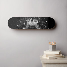 Skate Leão de Starlight com Monograma Coroa Preto