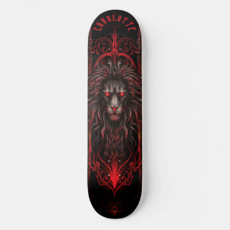 Skate Leão Mitológico com Padrões Tribais Fantasia Sombr