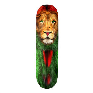 Skate Leão Rasta