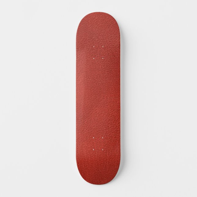 Skate Leather parece Elegante Modelo Vermelho Castanho (Frente)