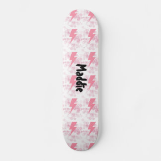Skate Legal cor-de-rosa e Design branco personalizado