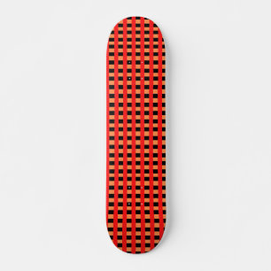 Skate Legal Design de padrões laranja, vermelho e preto
