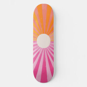 Skate Legal Painel de controle rosa-sol e laranja