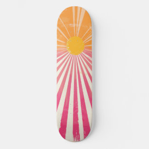 Skate Legal Painel de controle rosa-sol e laranja