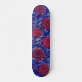 Skate Legal Trippy Damask Modern Rosa vermelha Roxo