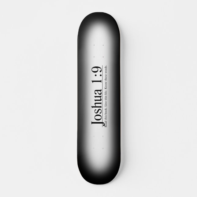 Skate Leia o 1:9 de Joshua da bíblia (Frente)