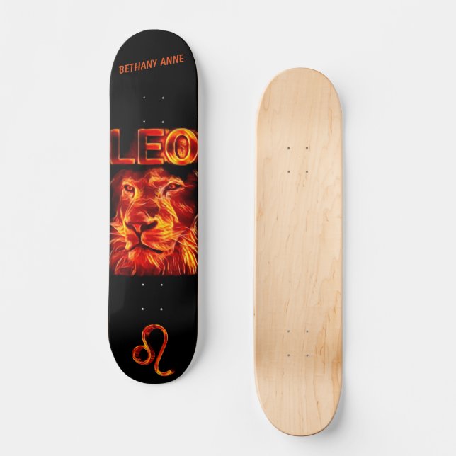 Skate Leo Lion Zodiac (Frente)