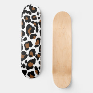 Skate Leopard Grande Impressão de Pele de Gato