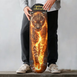 Skate Leopardo Ardente Brilhante