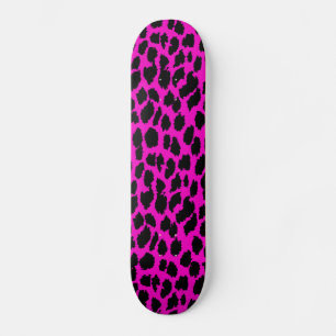 Skate Leopardo cor-de-rosa