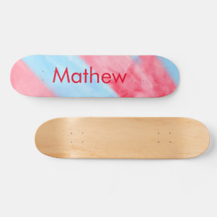 Skate letra inicial simples monograma adicione seu nome 