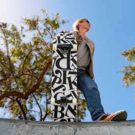 Skate Letras alfabéticas