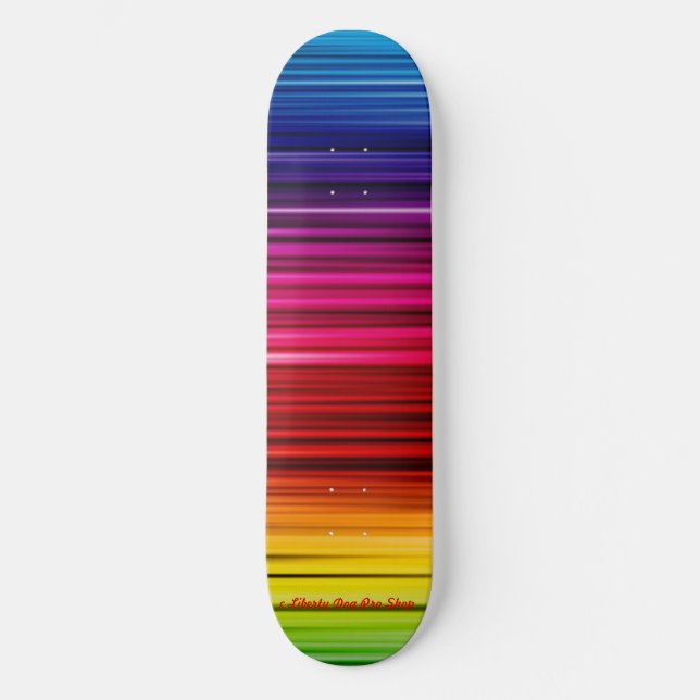 SKATE LIBERTY DOG PRO SKATEBOARDS - NEON RAINBOWS (Frente)