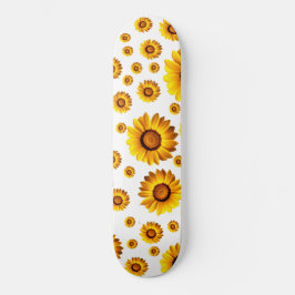 Skate Lindas flores amarelas