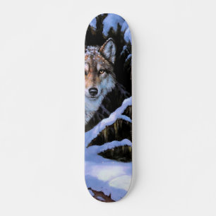 Skate Lindas pinturas de dois lobos