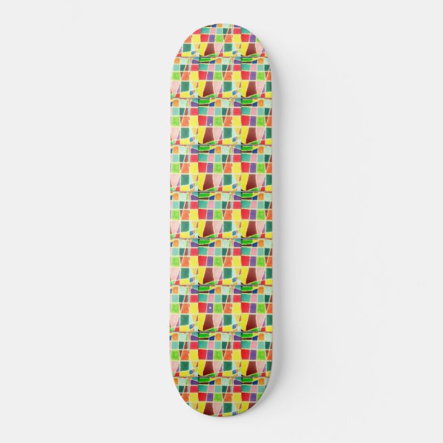 Skate Lindas últimas cores felizes retro incríveis (Frente)