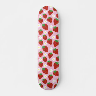 Skate Lindo padrão de morango de verão