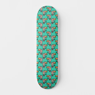 Skate lindo presente de tucano tropical para crianças