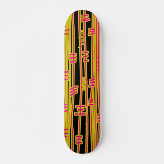 Skate Linhas Abstrato - 02 - Retroativo (Frente)