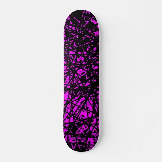 Skate Linhas abstrato - Magenta (Frente)