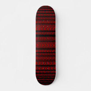 Skate Linhas Apostas Pretas - Vermelho
