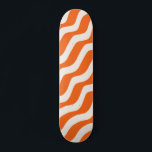 Skate Linhas de Abstrato de Retro Ondas de Vintagem Lara<br><div class="desc">Linhas de Diagonal Abstrato modernas - Laranja e Branco creme.</div>