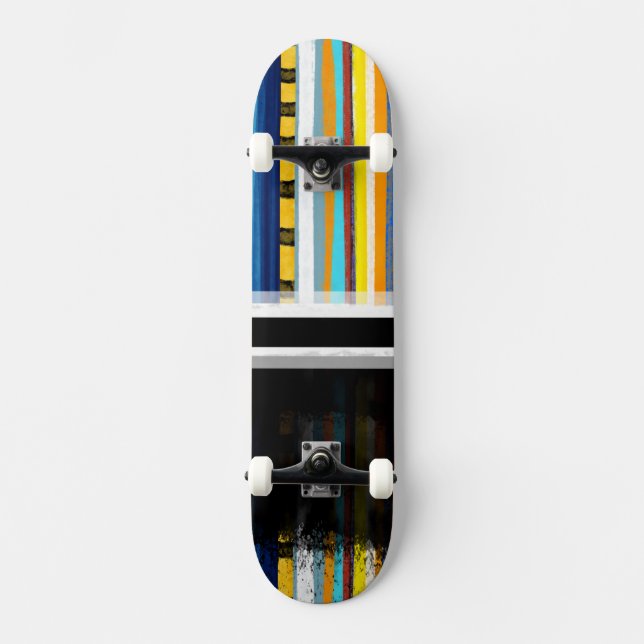 Skate Linhas de arco-íris respingo derretendo (Frente)