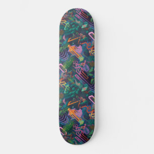 Skate Linhas formas padrão selva legal estranho surreal