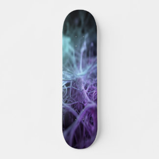 Skate Linhas Neurais Azuis Interligadas