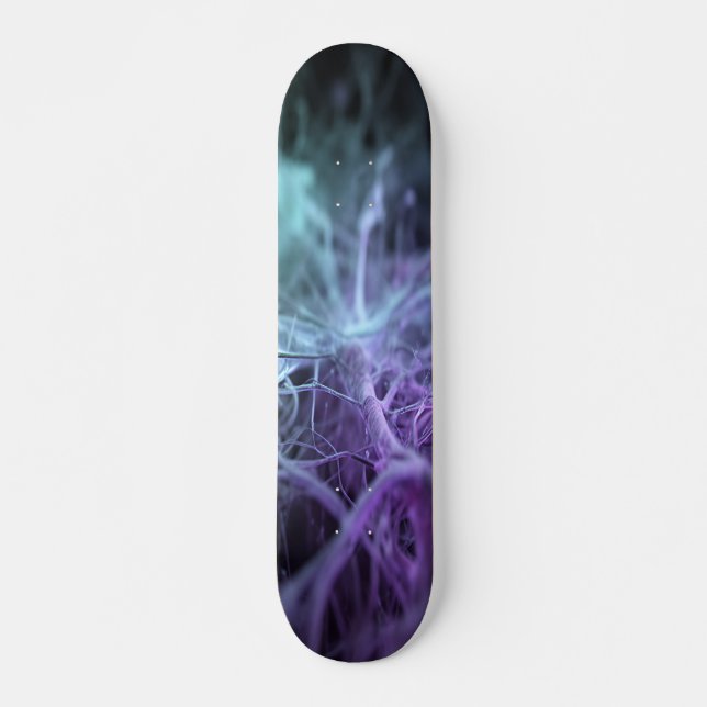 Skate Linhas Neurais Azuis Interligadas (Frente)