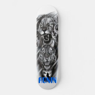 Skate Lion Tiger Cat Crow Girl